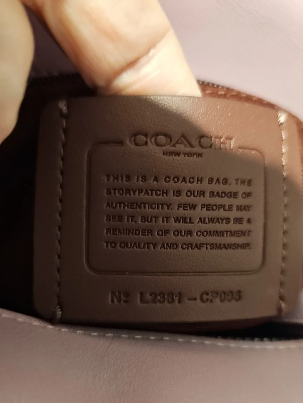 Coach soft pink
